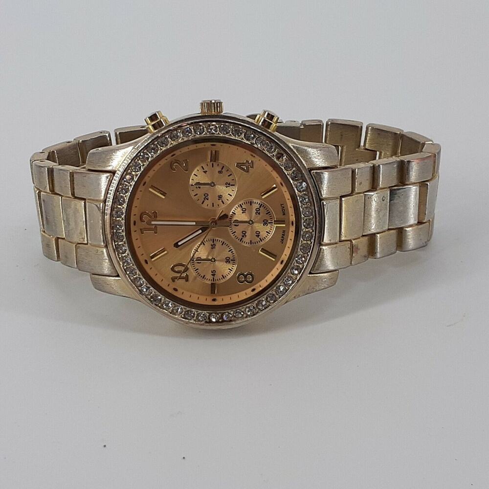 Y2K Women's Wristwatch Gold Tone Watch Japan Movement Casual Business